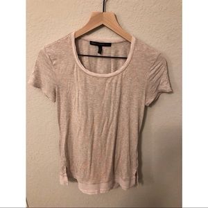 WHITE House black market cream glitter tee shirt. Size xs. Perfect condition.